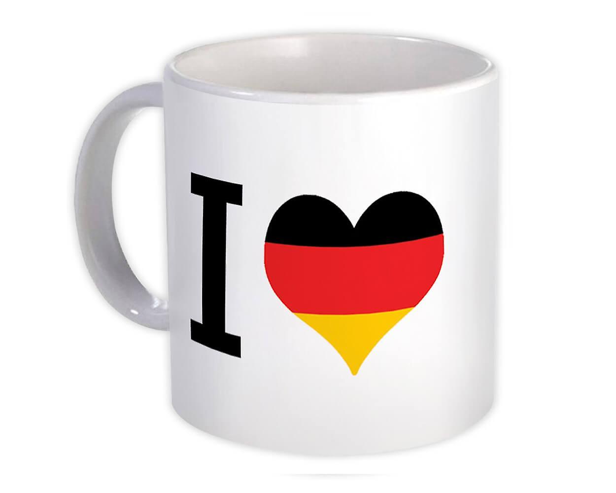 Gift Mug: I Love Germany Flag