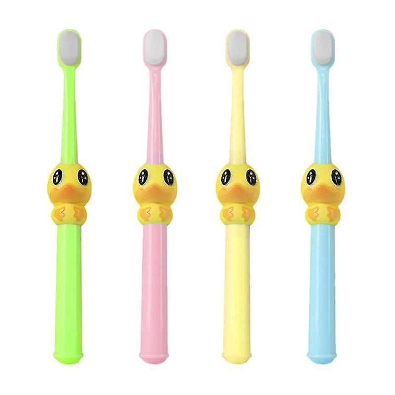 4pcs  Cartoon Soft Bristle Toothbrush For Kids