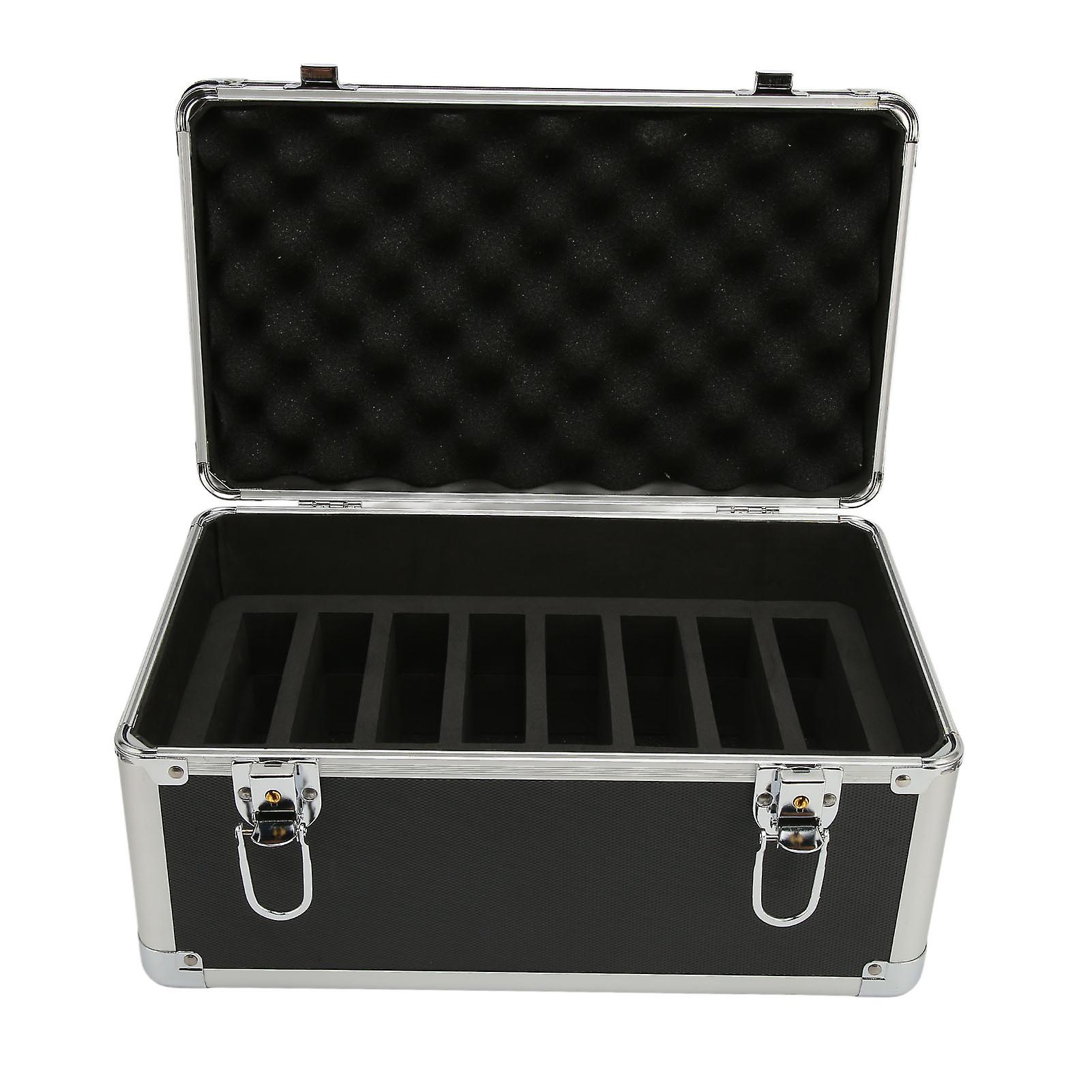 Hard Drive Storage Box for 3.5in Hard Drives 10 Bays Double Protection Waterproof Shockproof Hard Drive Case with Security Lock Black (Not Inclube H