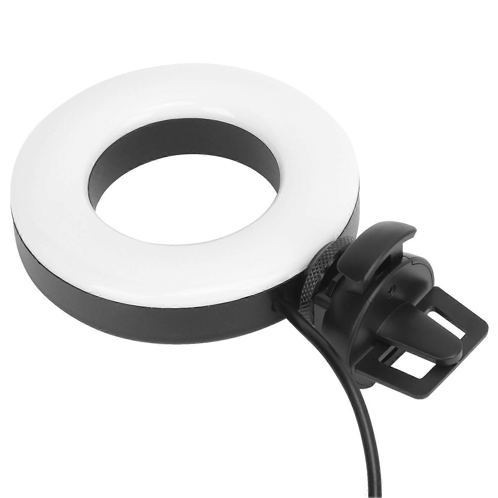 YT‑48 4in Round LED Fill Light for Online Meeting Live Streaming Vlog Filming Lighting