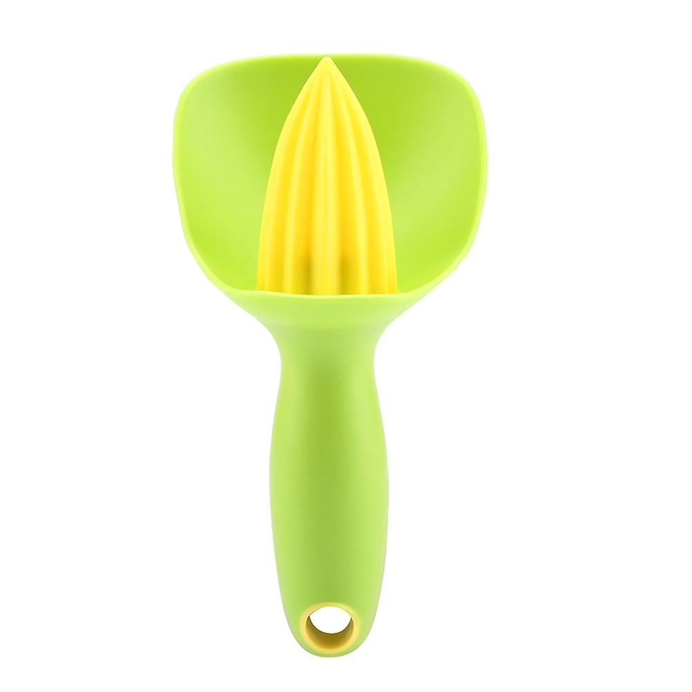 Ergonomic Manual Mini Lemon Squeezer Juicer for Lime Orange (Green)