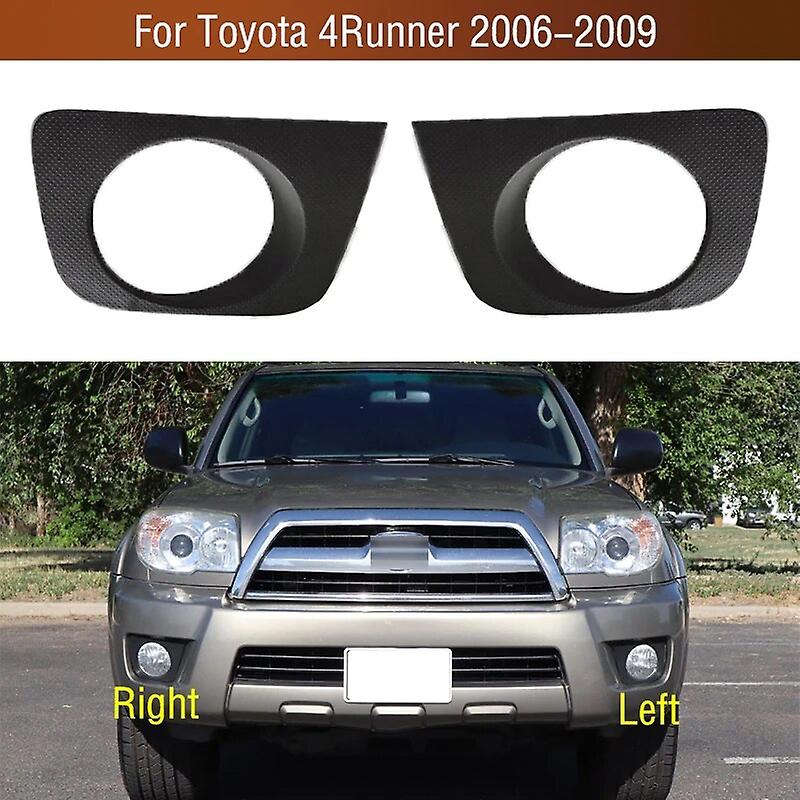 2pcs/set For Toyota 4runner 4 Runner 2006 2007 2008 2009 Front Bumper Fog Light Lamp Trim Cover Frame Foglamp Lid Bezel Hood