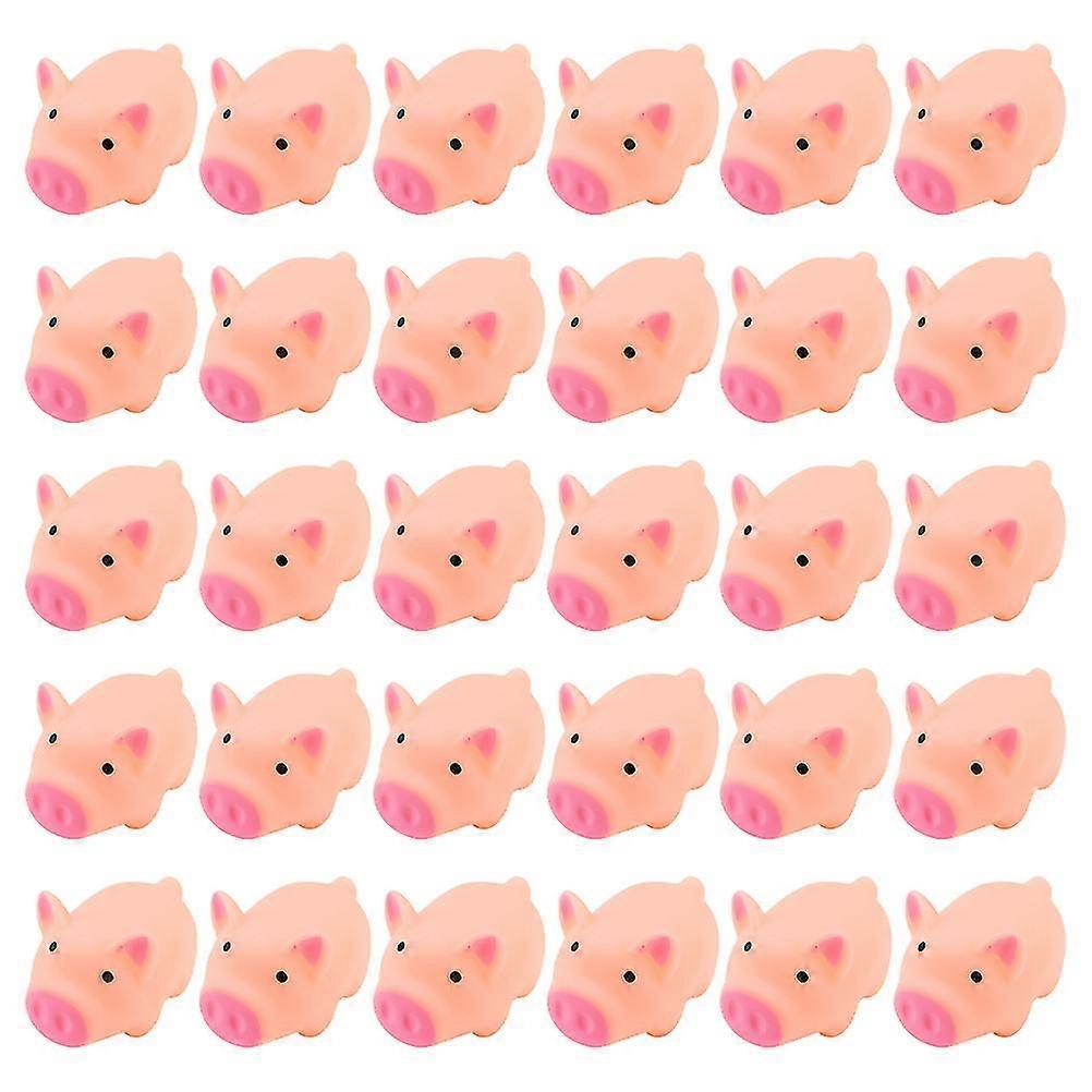 30pcs Adorable Pig Shaped Toys Squeeze Toys Funny Decompression Playthings