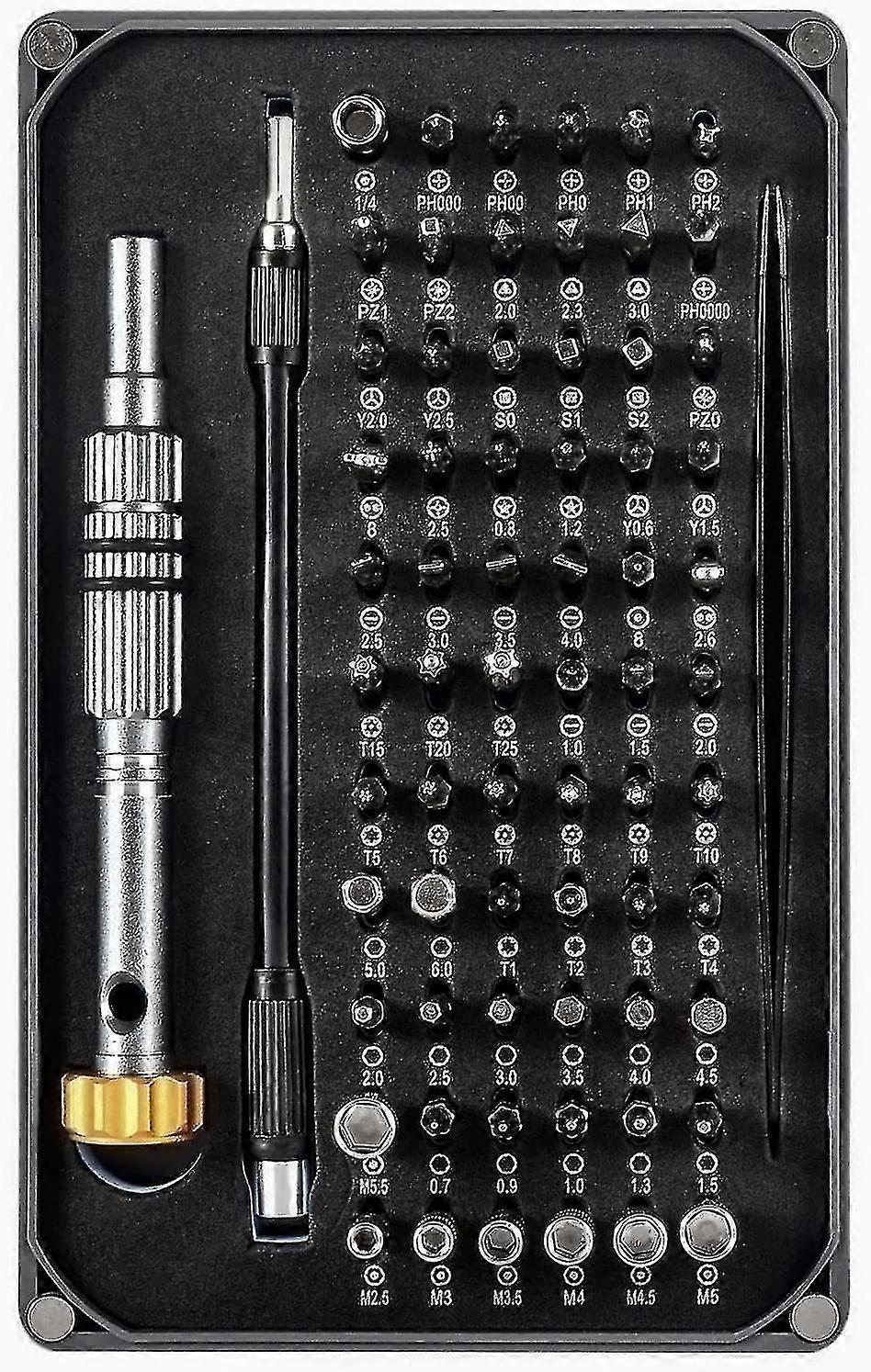 68 In 1 Screwdriver With Case 66 Bit Precision Repair Tool Kit For Smartphone, Pc, Laptop, Tablet, Camera, Watches And More
