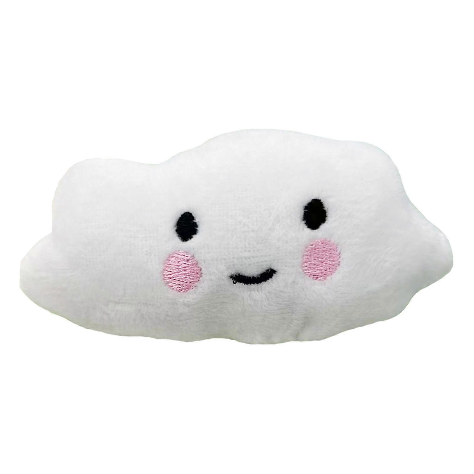Pet Chew Toy Cute Cloud Shape Dog Squeaky Toy Bite-Resistant Interactive Plush Teething Toy Pet Supplies