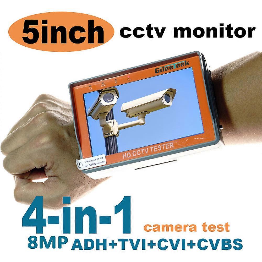 Vga/hdmi Input Camera Tester,cctv Monitor,8mp Cctv Monitor With 5inch Screen,ahd Cvi Tvi Cvbs Hd Coxial Cctv Tester Utp Test