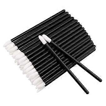 XIANRENGE pakke med 300 sorte engangs læbebørster, læbestift lipgloss børste concealer børste applikator tryllestav perfekt makeup værktøj kit