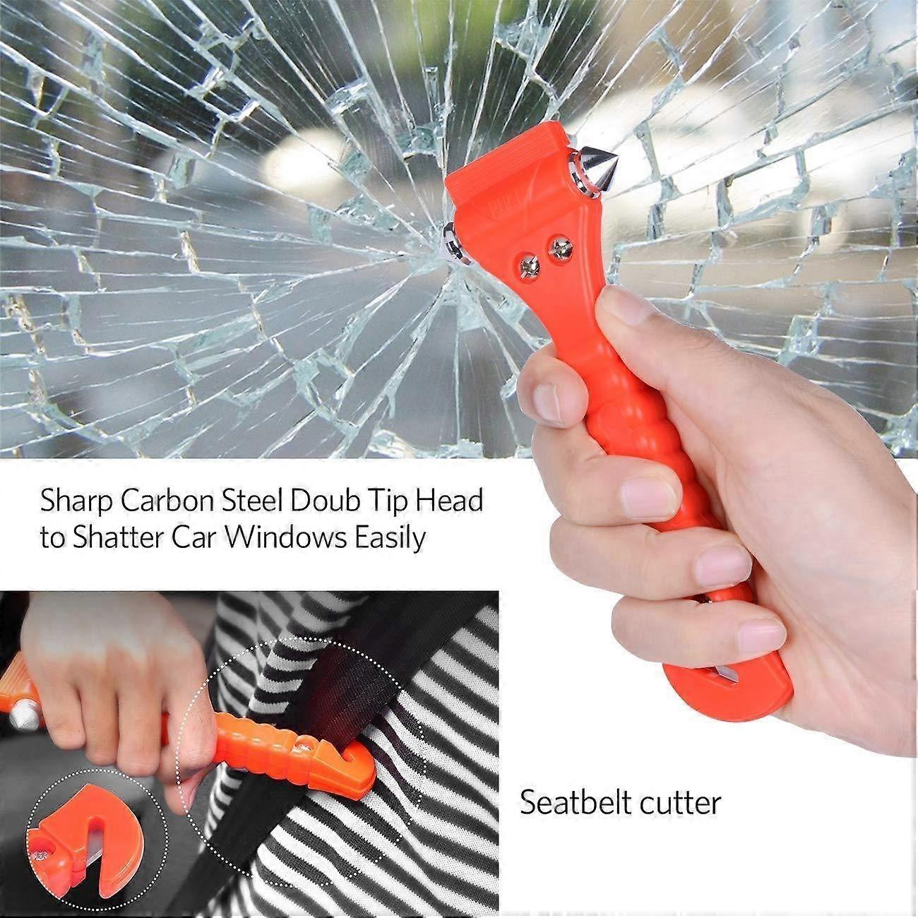 2 Pieces Rescue Hammers, Car Safety Hammer, Emergency Escape Tool With Car Window Breaker And Seat B