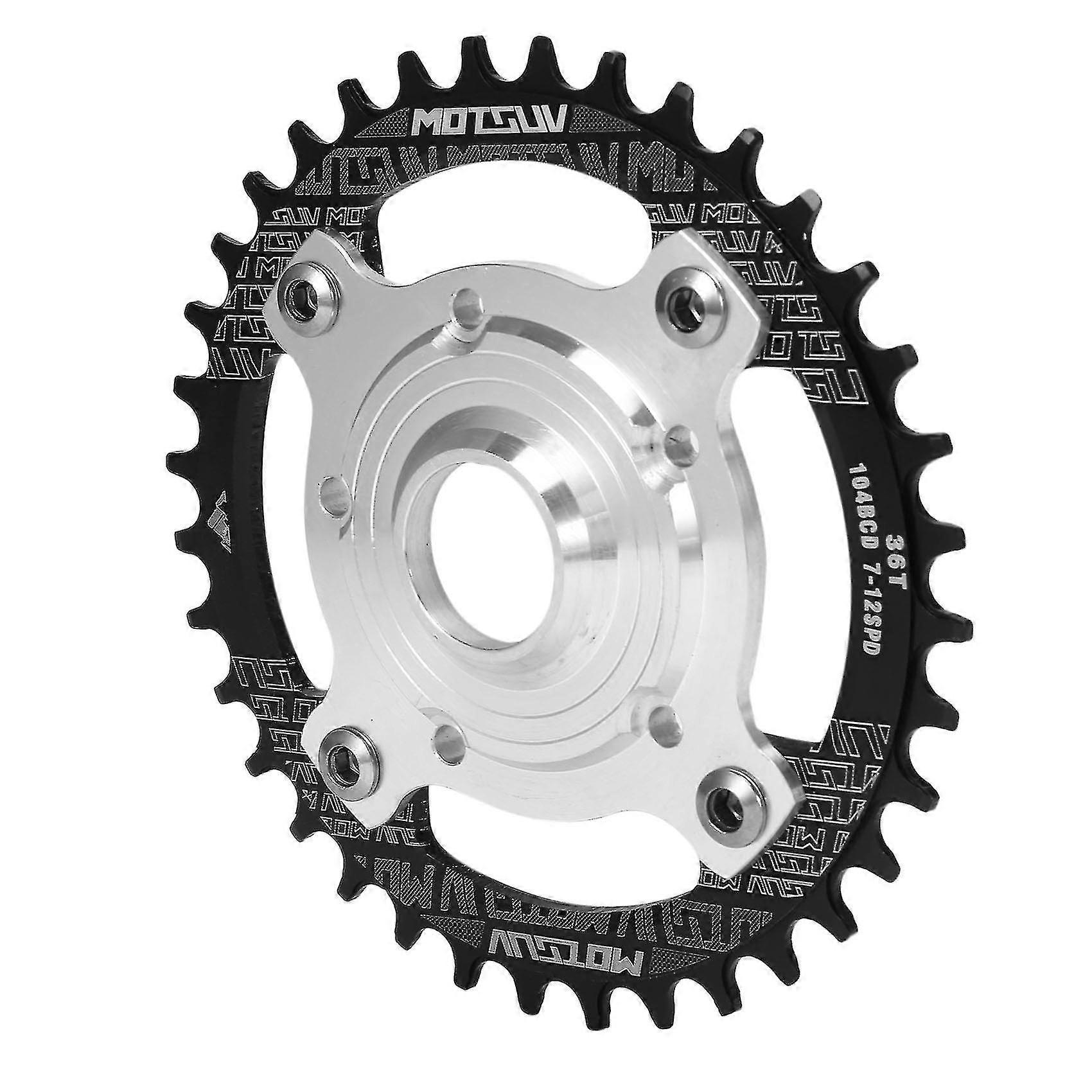 104bcd E-الدراجة Chainring + محول ل Tongsheng Tsdz كرنك سيت ، أسود 36t