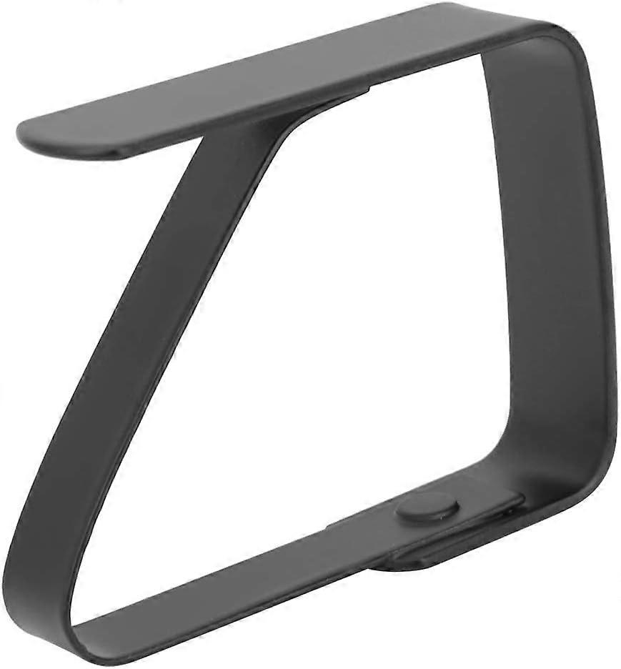 Table Clothespins, Non-Slip Triangular Stainless Steel Tablecloth Clip (Black)