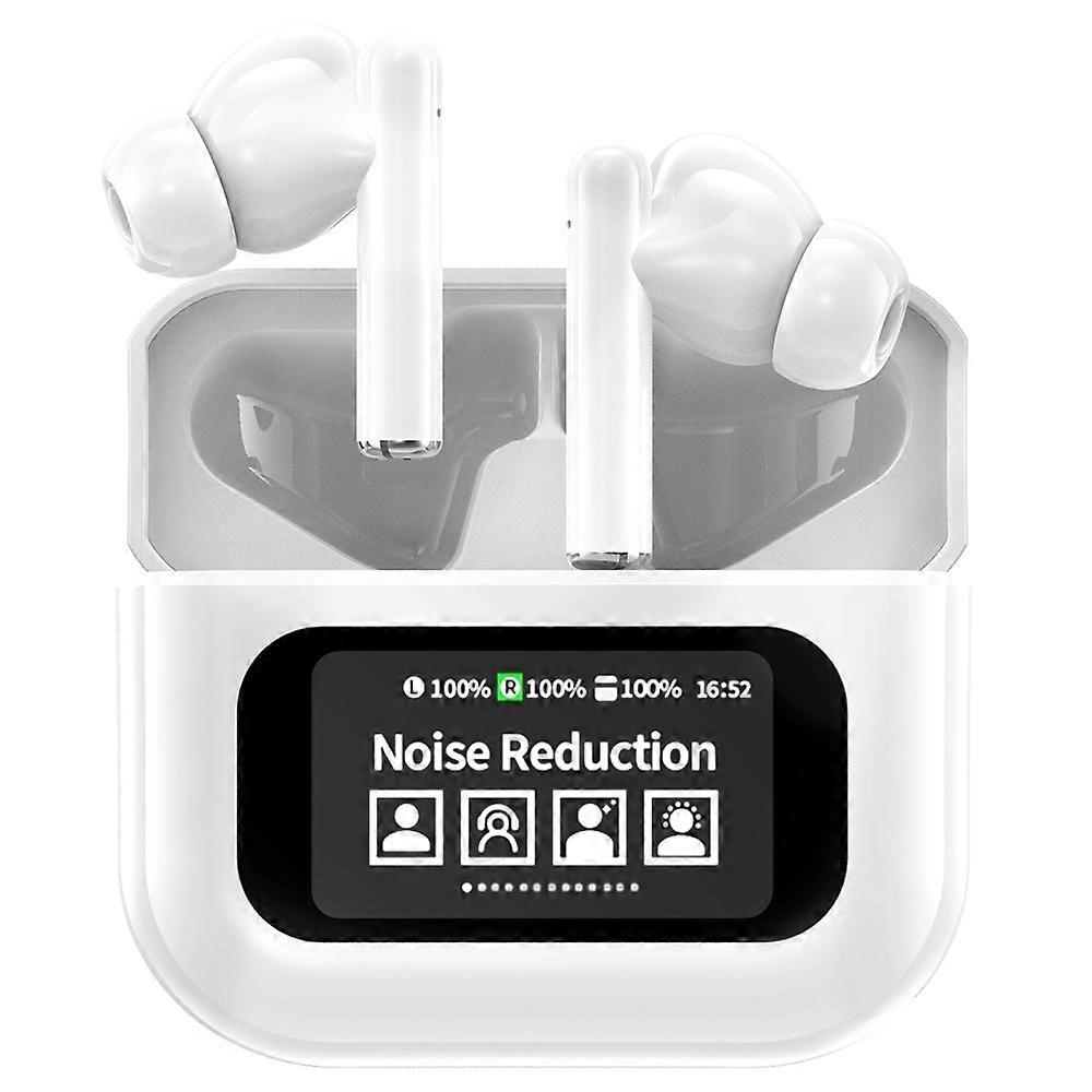 YW06 E-Sports Headset In-Ear Bluetooth Headset Wireless Earphone with Touch Screen Charging Bin - Wh