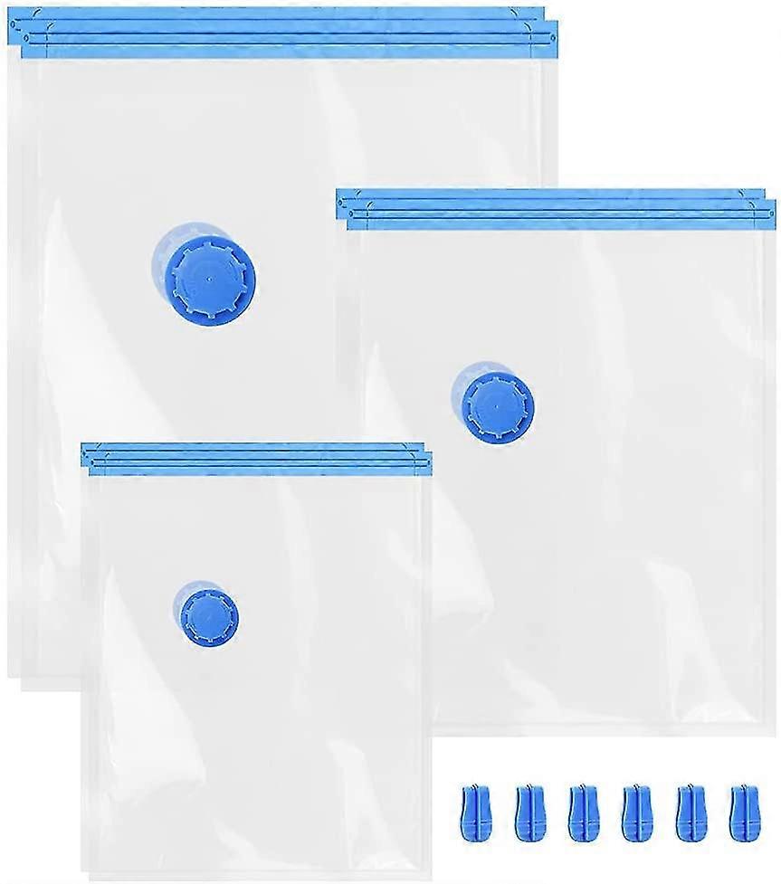 衣服と羽毛布団用の真空バッグ、6つの真空袋