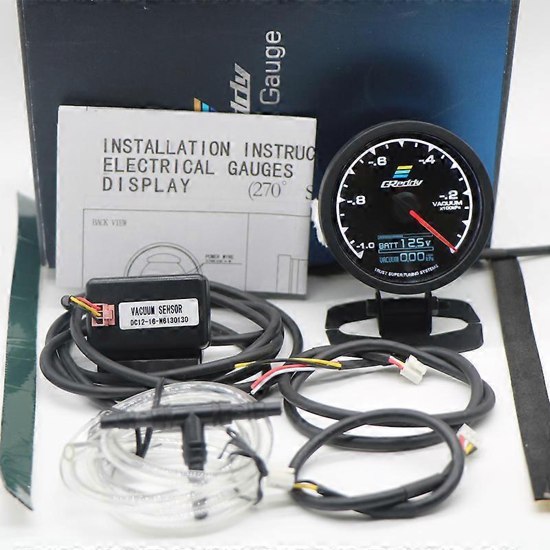 62 mm 25 7-färgs GReddi-mätare Multi D/A LCD digital display bränsletryck oljetemperatur turboladdmätare med sensor