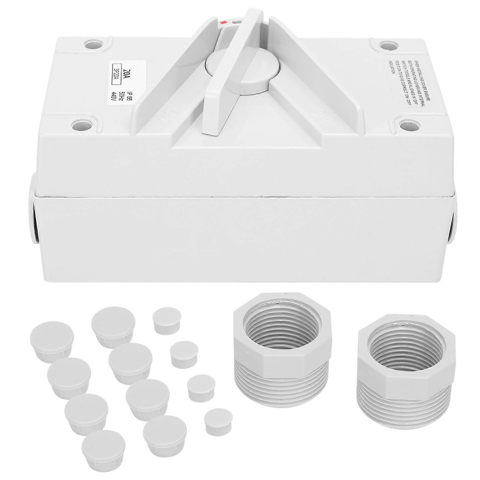 3P Weatherproof Isolating Switch Industrial Dustproof Waterproof Isolator SwitchCF?3P20A YEMAA