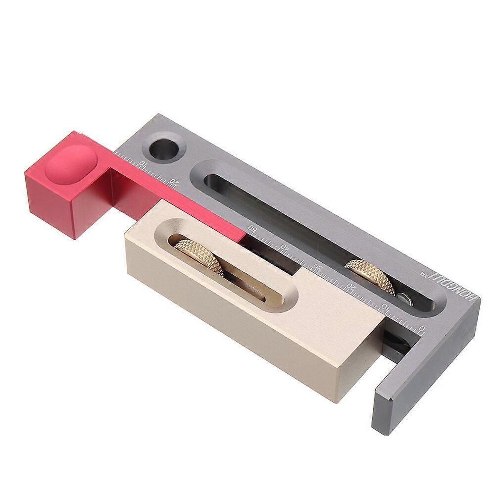 Table Saw Slot Adjuster Mortise And Tenon Tool Woodworking Movable Measuring Block