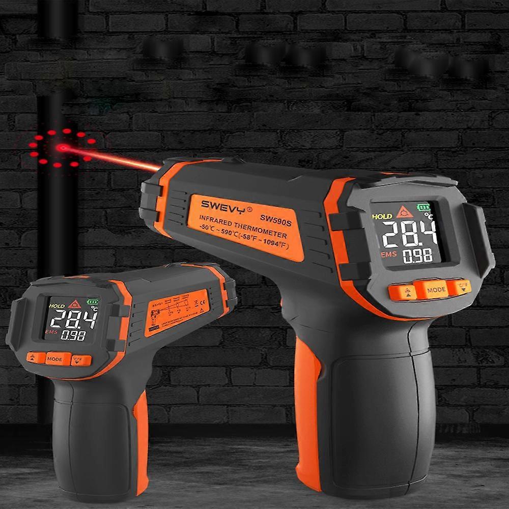 Infrared Thermometer - Handheld Thermometer for Cooking, Pizza Ovens, Grills and Engines - Laser Surface Temperature Reader - 58F to 1112F - Not for H