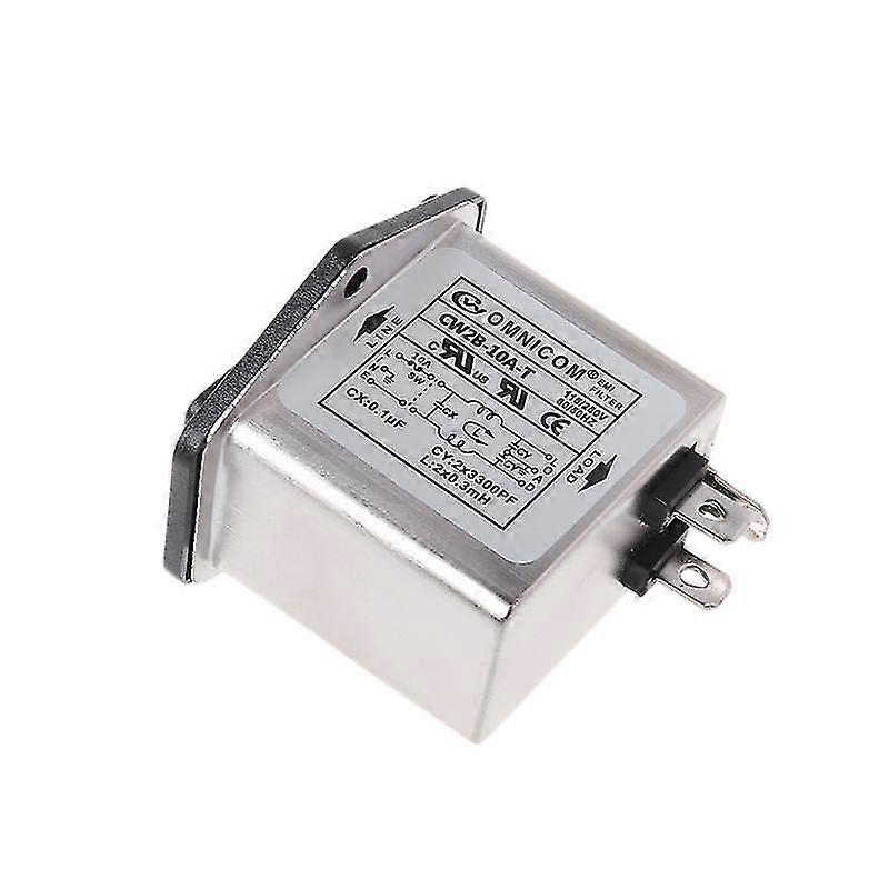 CW2B-10A-T EMI Netzfilter Einphasige Steckdose Netzaufbereiter AC 115/250V