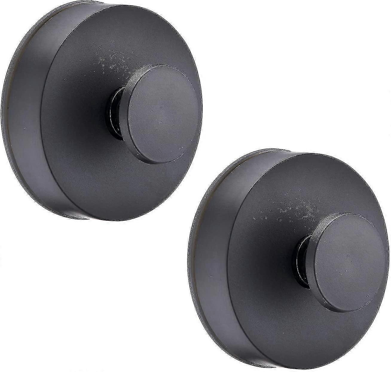 Set Of 2 Black Suction Cup Hooks For Bathroom, For Tea Towels, For Bath Towels, Scrollsqy