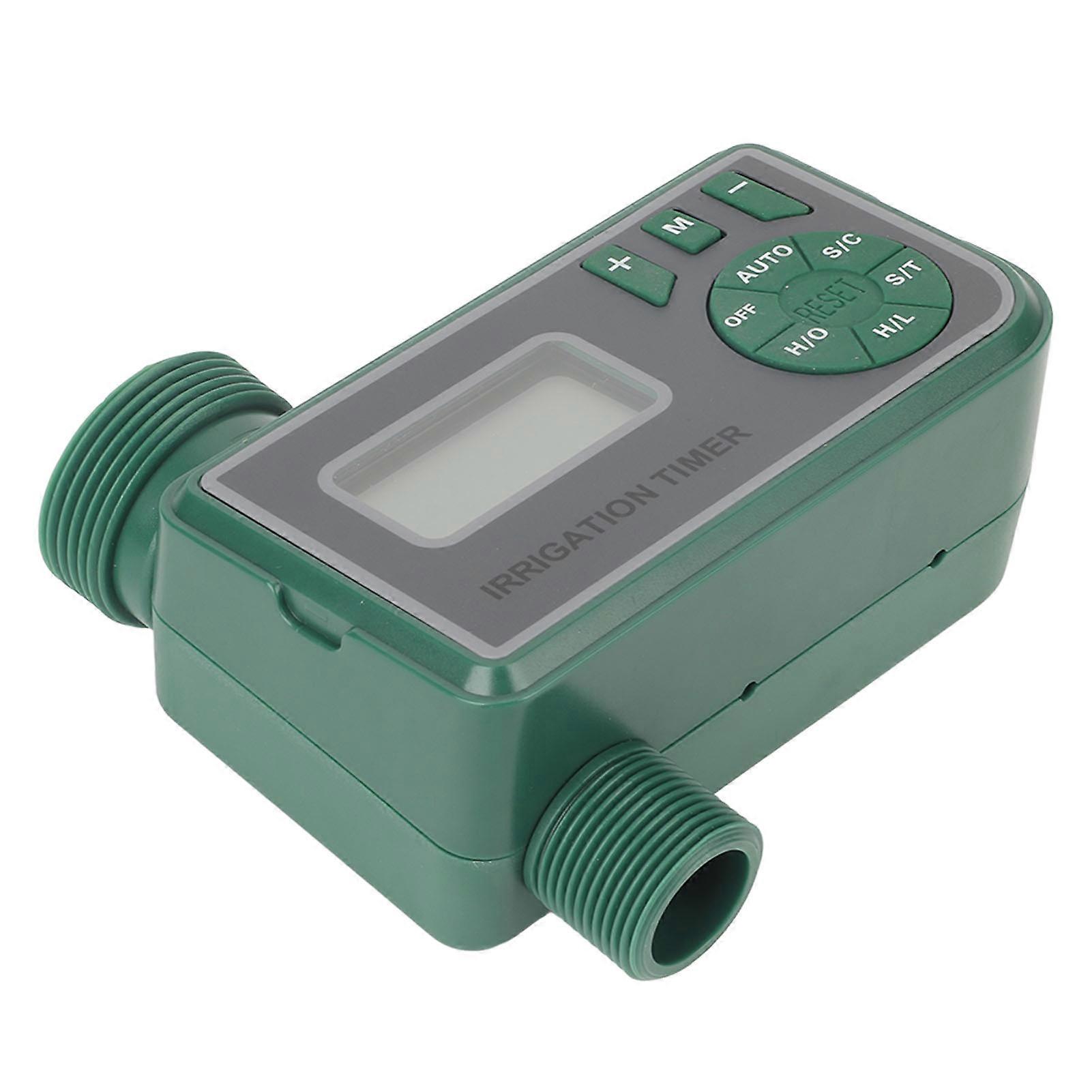 Sprinkler Timer Green Leak Proof G3/4 External Thread Water Outlet Watering Controller for Garden