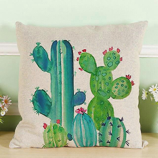 サボテンコットンリネン枕カバークリエイティブシートクッションクッションカバーデザイン769jpjcjh