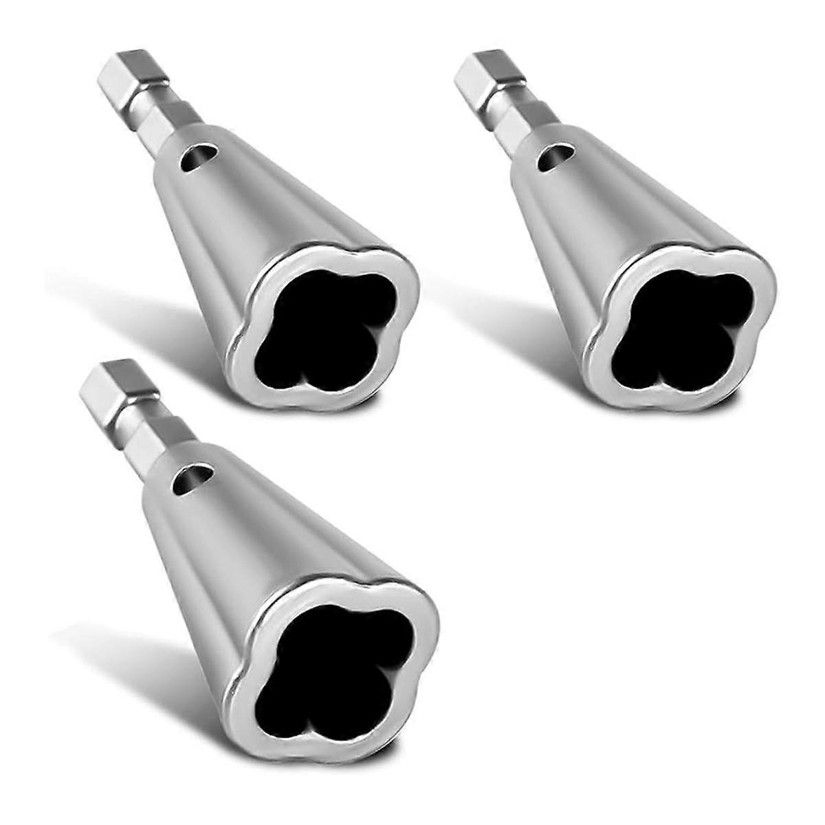Wire Twister Tool for Drill, 3Pcs Stainless Steel Hex Shank Cable Wire Twisting for Electrical Powe