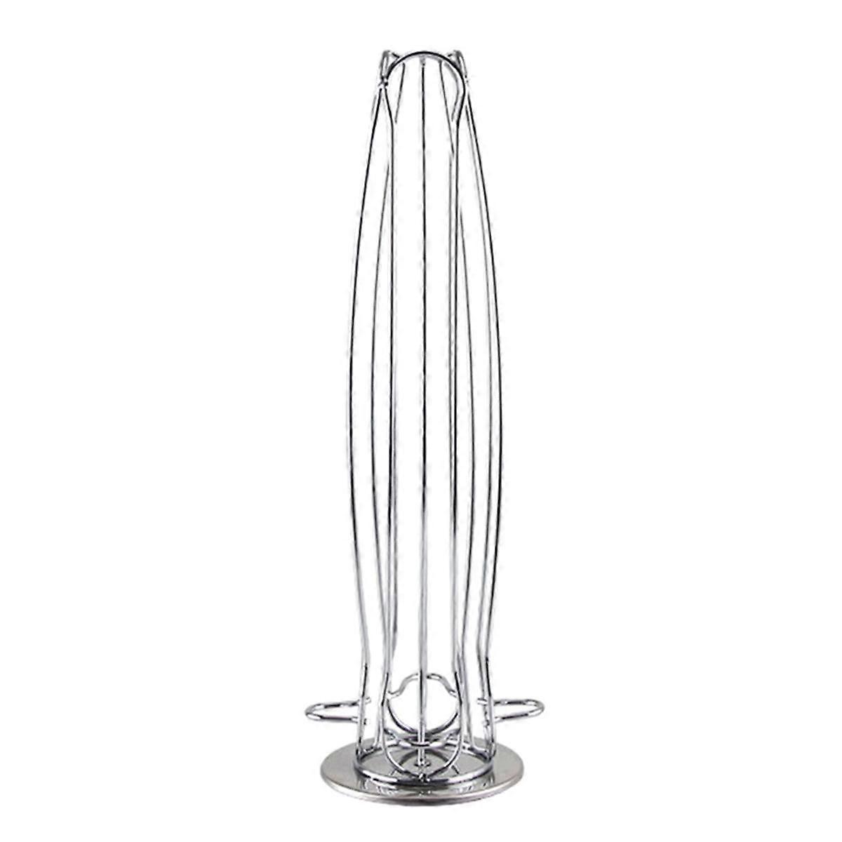 Coffee Pod Stand Coffee Pod Holder Rotatable Display Storage Metal Stand Rack Plating Stainless Cur