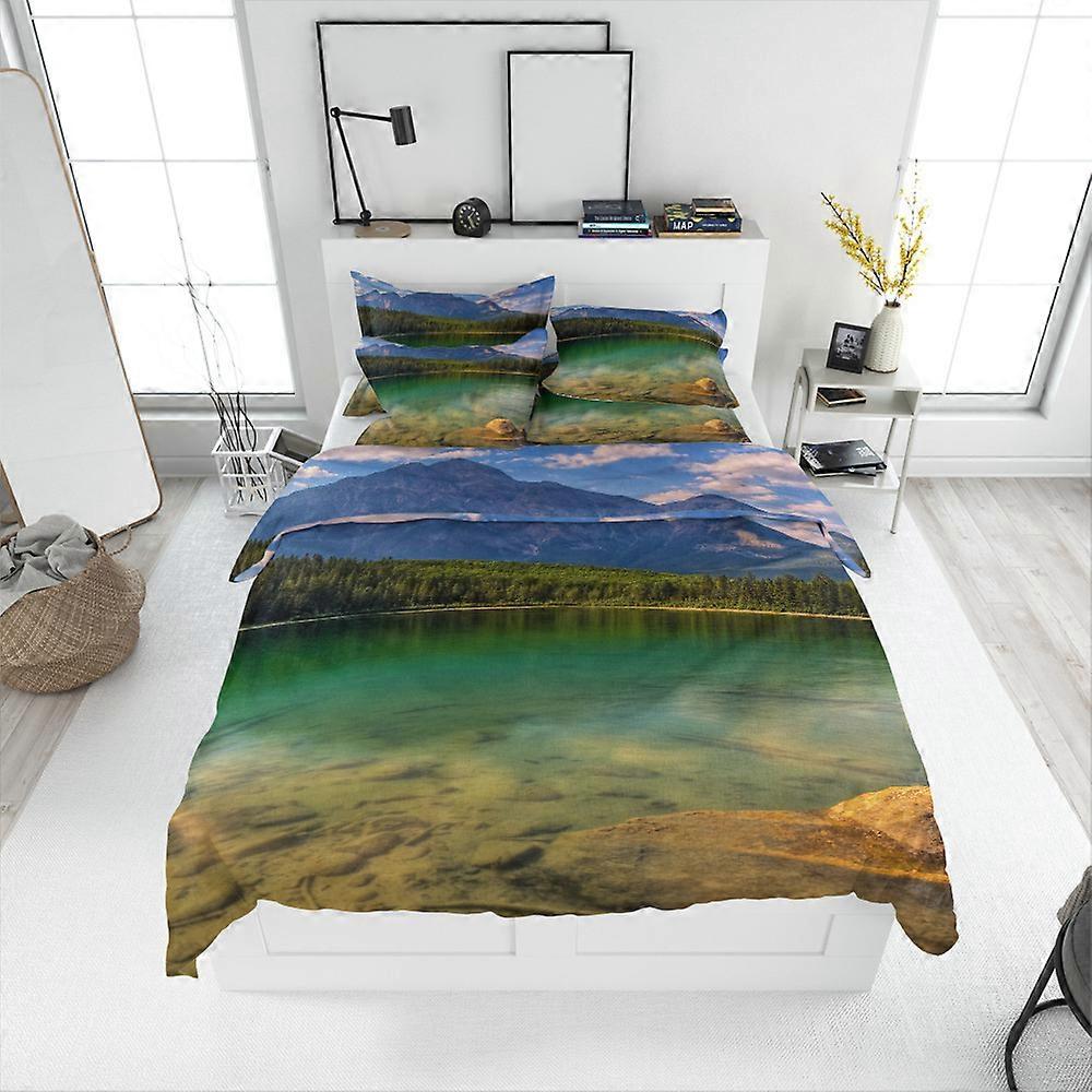 Dahe quilt set 3D ultra-fine fiber bed sheet printed landscape bedding