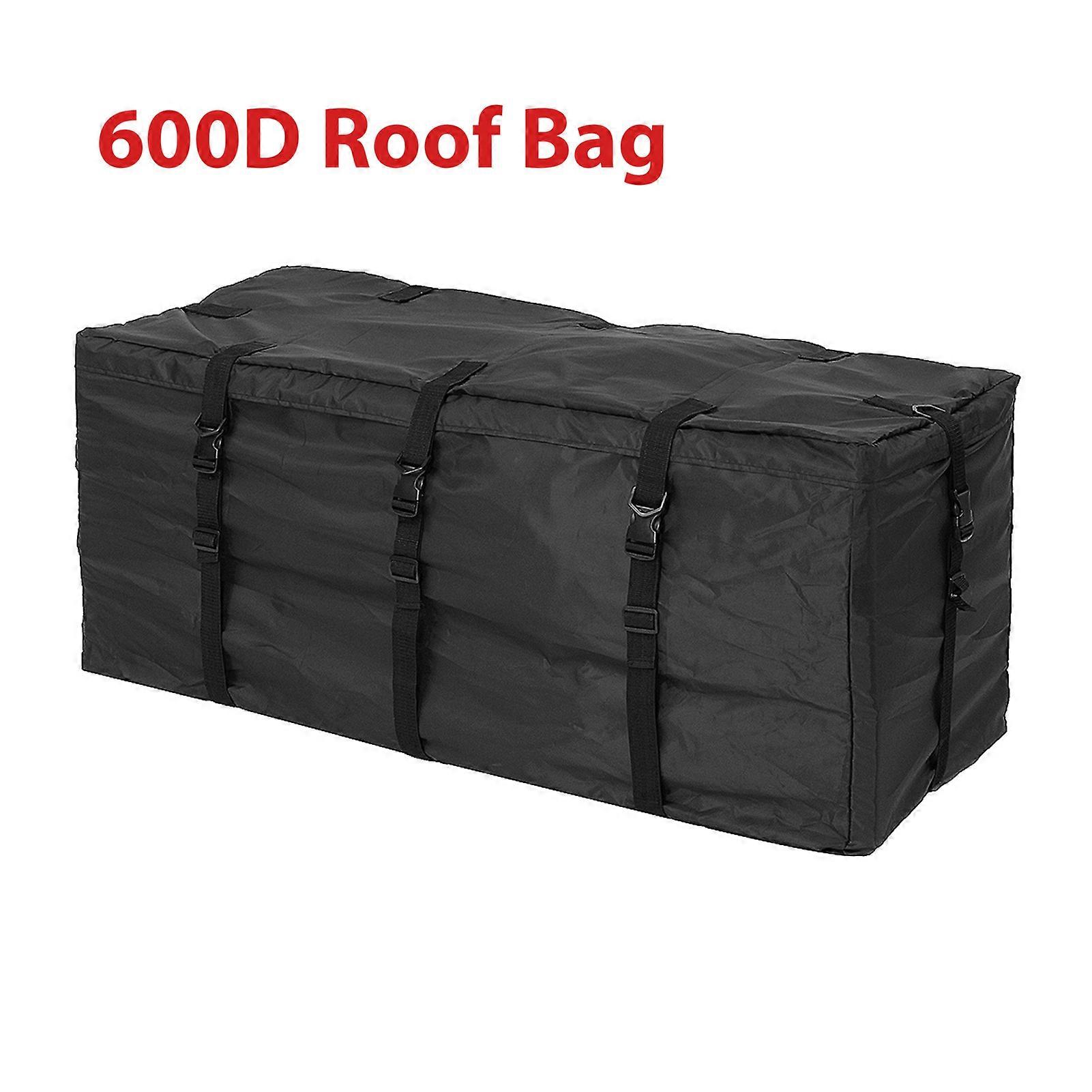 120x51x51cm Waterproof Car Cargo Roof Bag Waterproof Rooftop Luggage Carrier Black Storage Travel Waterproof SUV Van Security
