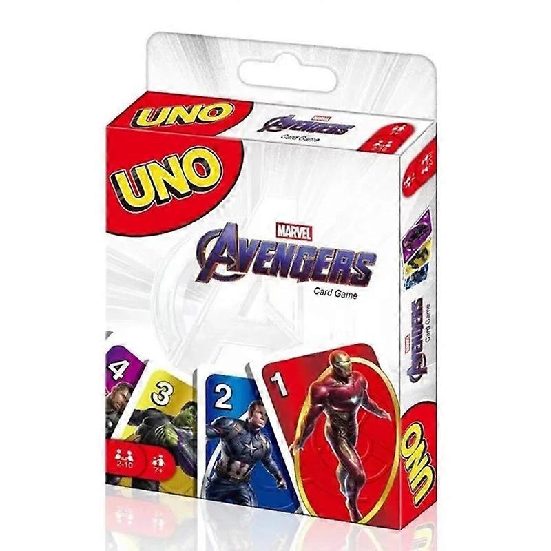 ألعاب ماتيل لعبة بطاقة UNO Avengers لليلة عائلية تتميز برسومات ذات طابع تلفزيوني وقاعدة خاصة ل 2 10 لاعبين