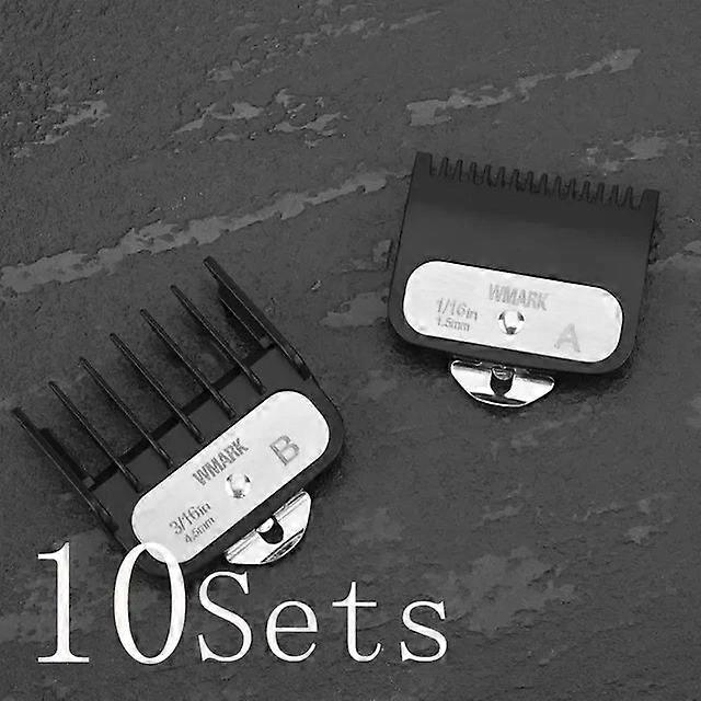 Wmark G-2b Black Color Guide Sets Attachment Set With A Metal Holder Limited Comb For Professional Clipper