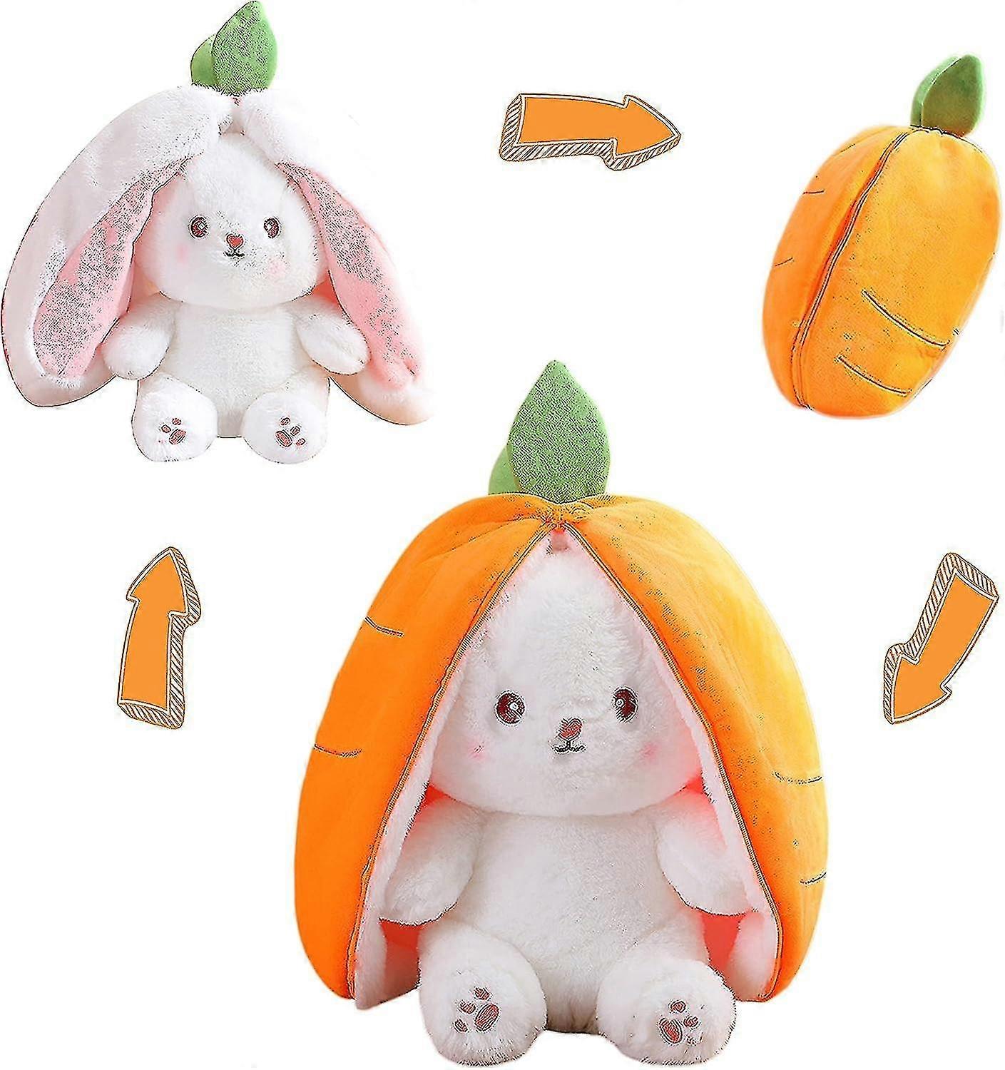 الأرنب المحشو القطيفة والبحث عن الأرنب الجزر أفخم الأذن المرنة الأرانب مع سحاب لطيف الأرانب لعبة ديكور