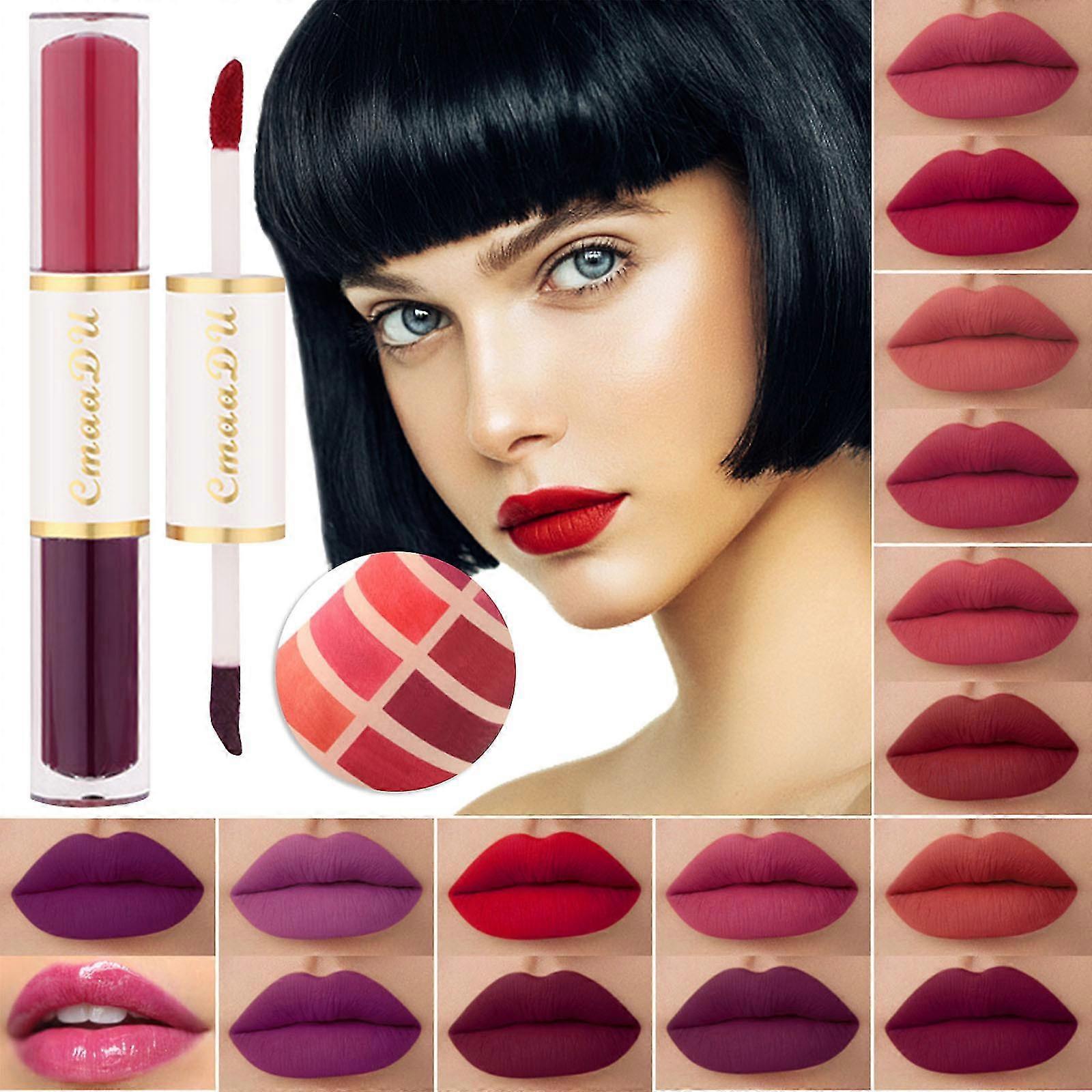 8-pack Dual Head Long-lasting Lip Gloss With Multiple Options For Long-lasting Moisturizing And Moisturizing 20231120