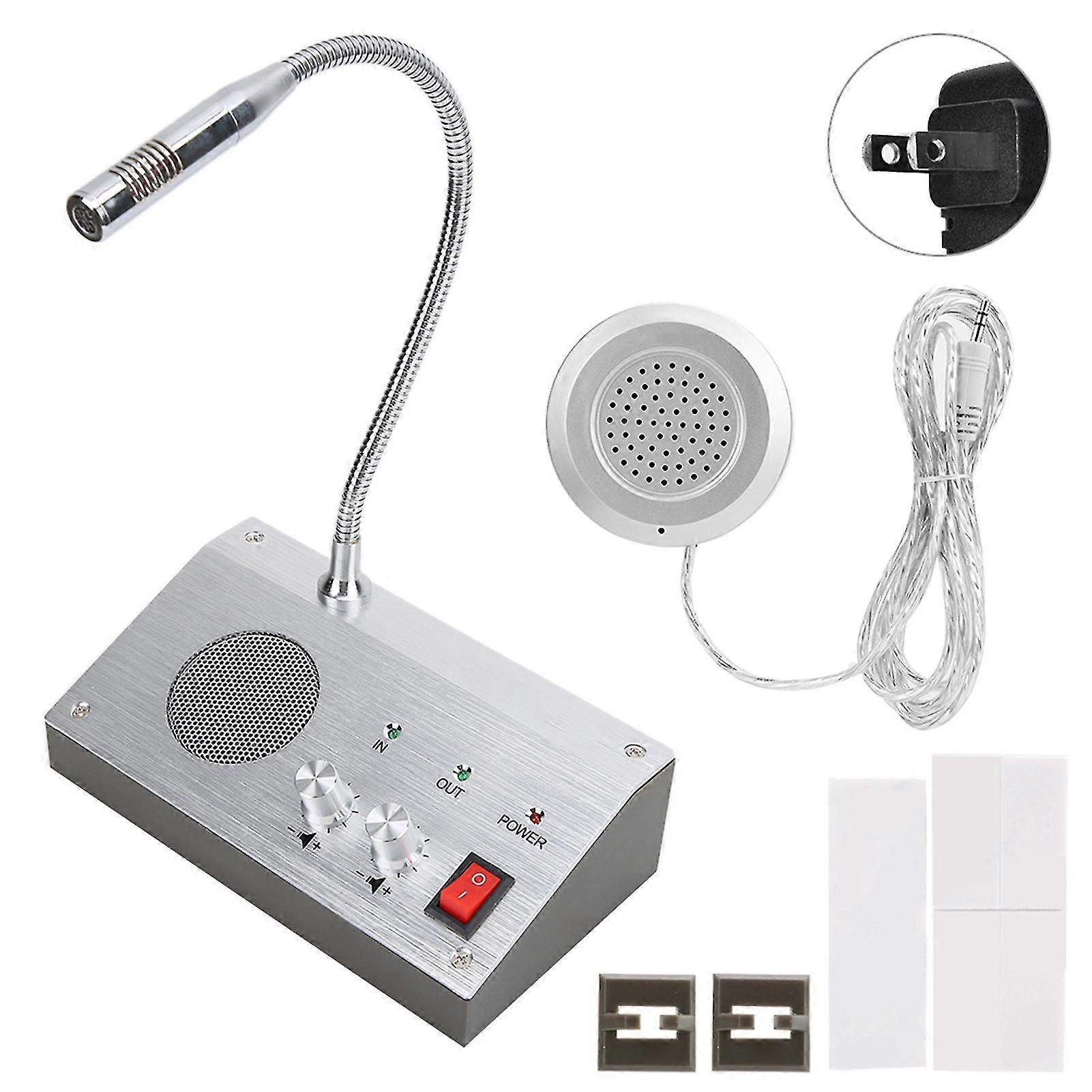 Noisefree Dualway Bank/office Store Station Window Counter Intercom Walkie Talkie 110240v (us)