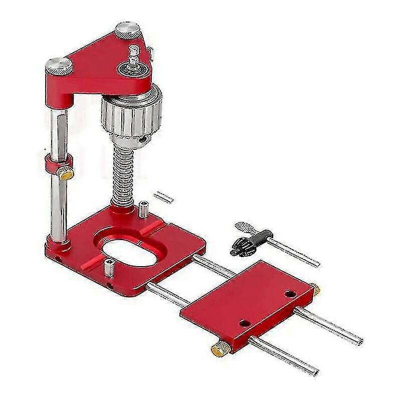 Woodworking Drill Locating Tools - Line Drill Guide with 1/4 Hex Bit for Drills (Auto Portable Drill Press, 1/2 Capacity)
