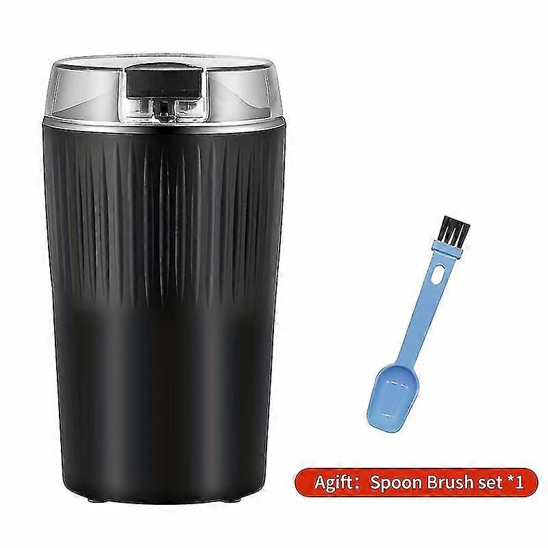 200W Multi-Use Electric Grinder for Coffee, Spices & Nuts - One-Touch Control, Compact Design with Clean Brush, US Plug