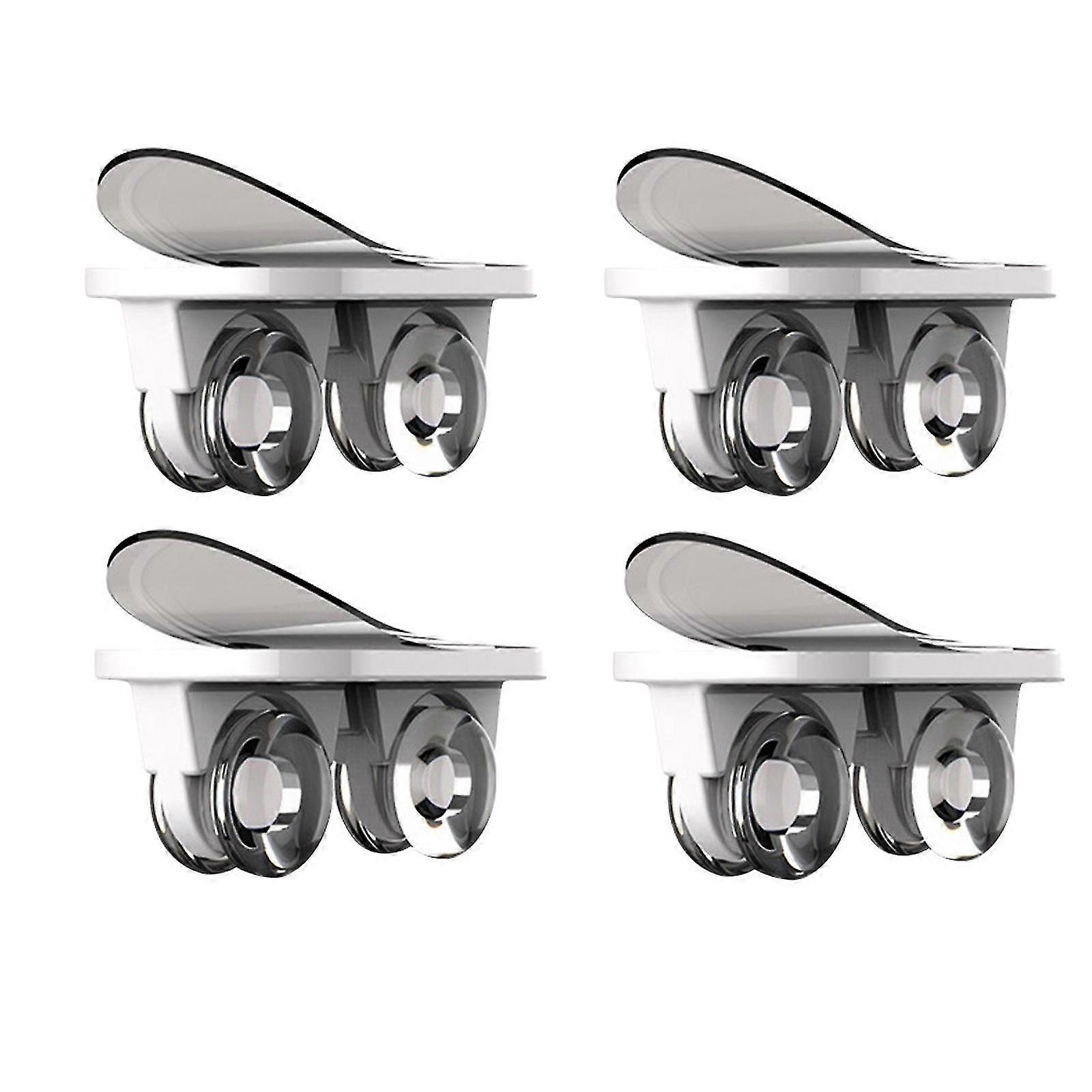 8pcs Storage Box Pulley Storage Box Pulley Adhesive Pulley Storage Box Can Stick