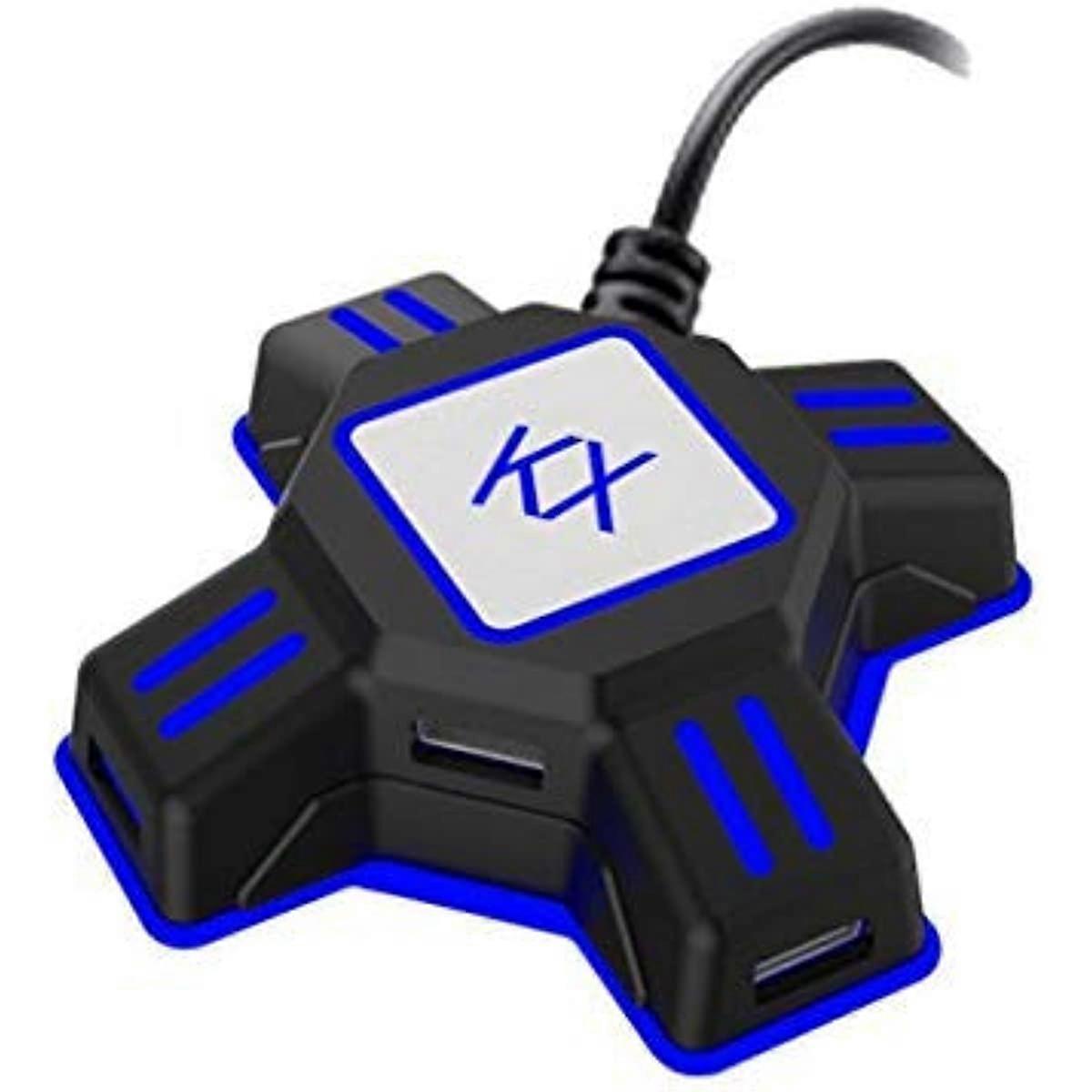 KX USB Game Controller Converter Keyboard Mouse Adapter for SwitchXboxPS4PS3 - Black