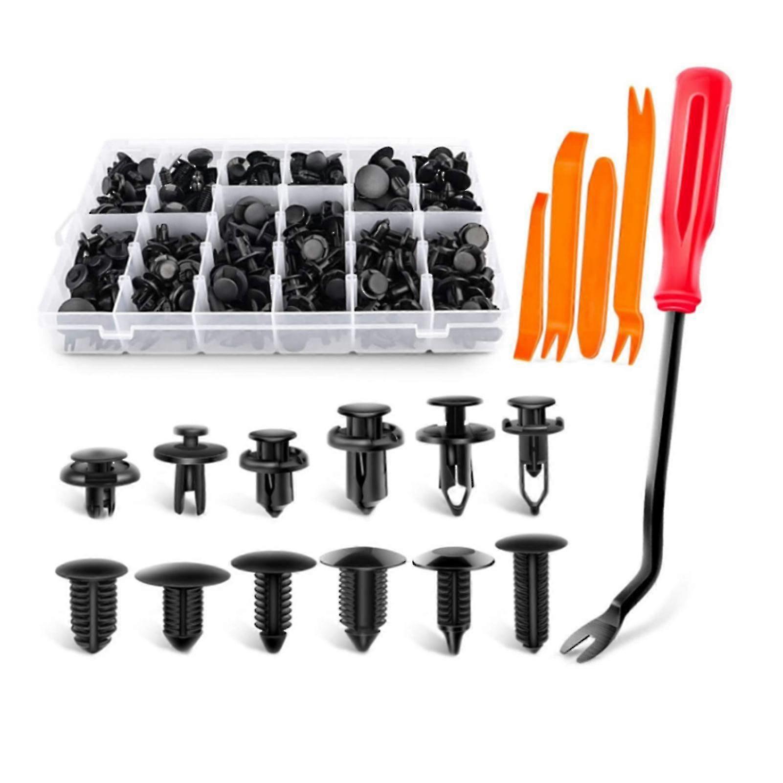240 Pcs Push Retainer, Fastener Remover, Plastic Box