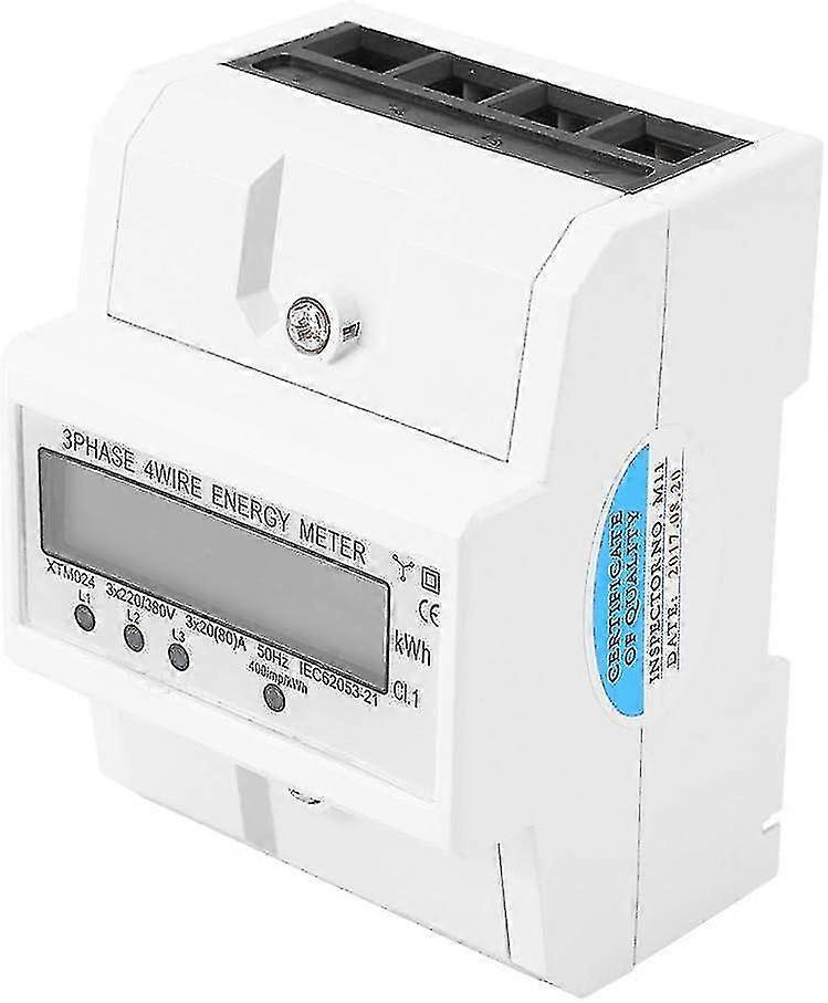Electric Meter, Energy Meter, Three Phase Four Wire Digital Lcd Electric Meter, Din-rail 3 X 20(80a)