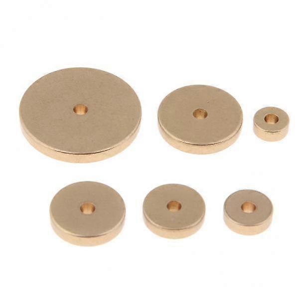 2x6pcs/set Leather Solid Brass Circle Margin Gauge DIY Leather Wide Bore