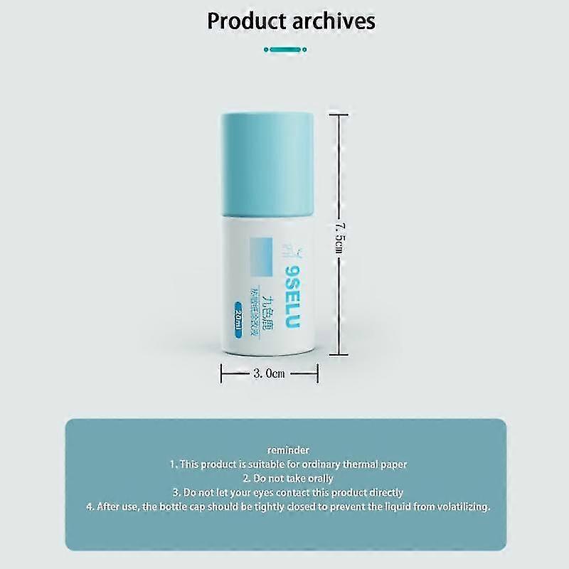 Thermal Paper Correction Fluid With Unboxing Knife Durable Thermal Paper Data Identity Protection