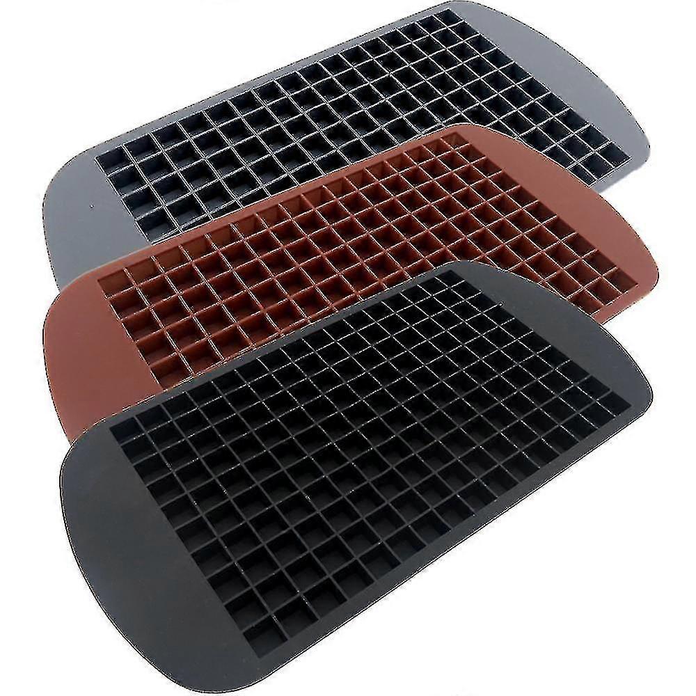 3-pack 160 Mini Ice Cube Trays And Candy Grids Small Ice Maker Tiny Ice Cube Trays