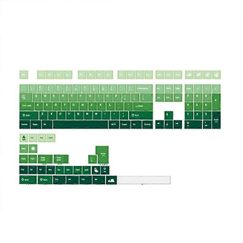 PBT Keycaps 138 Keys Keycaps Dye-Sublimation Cute Gradient Color Keycaps