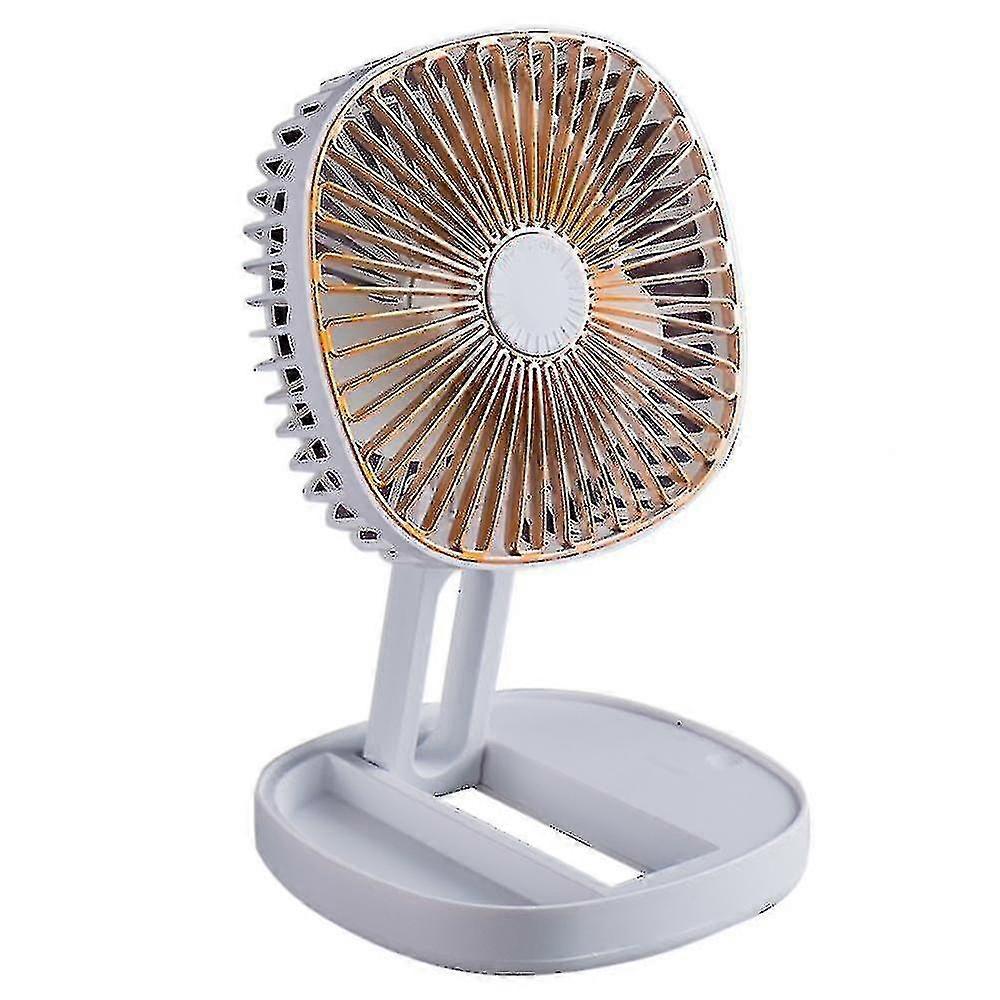 Homemiyn Usb Charging-fan Folding Small Fan Desktop Fan Mobile Phone Stand Silent Fan Three-speed
