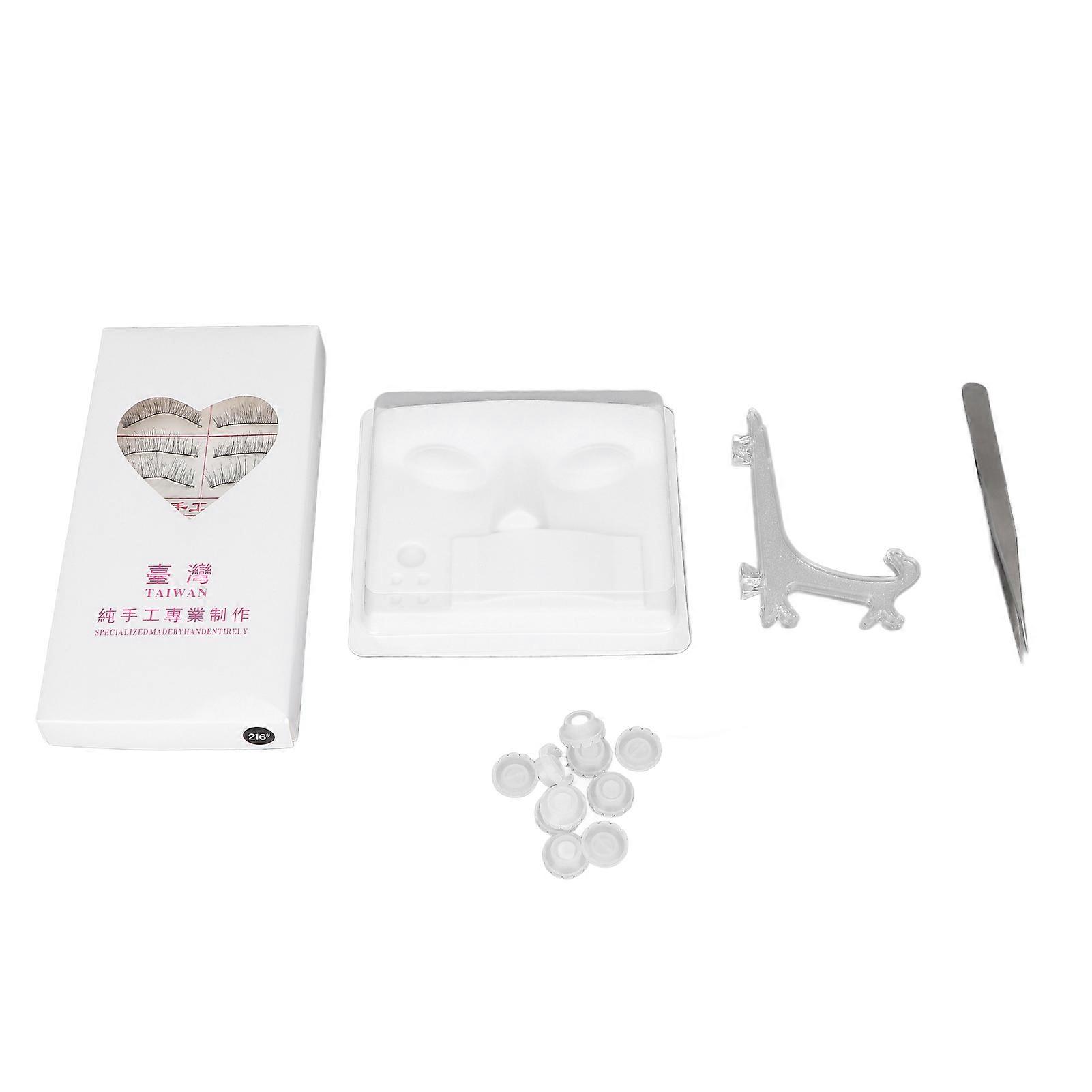 5pcs False Extensions Eyelashes Set Lash Practicing Set Makeup Training Eyelashes for Beginners