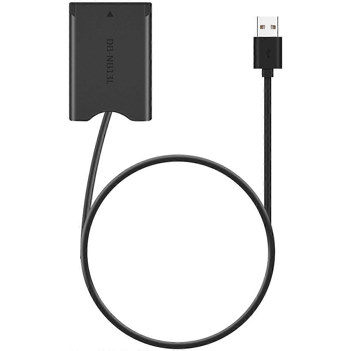 -13L Dummy Battery with USB-A Power Adapter DC Coupler for G7X2 G7X3 G5X2 G9X2 G1X3 G5X G9X SX620 S