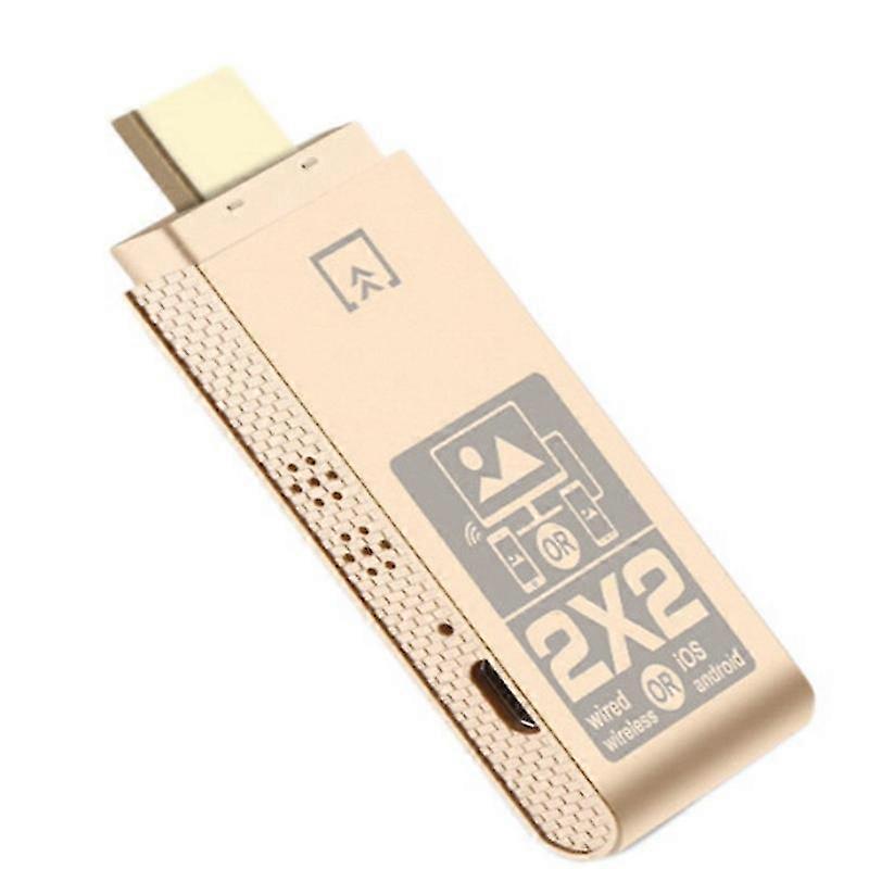 Wireless 2X2 Smart Screen Device,Wireless/Wired Dual Mode Push Treasure, Suitable for Mobile Phone