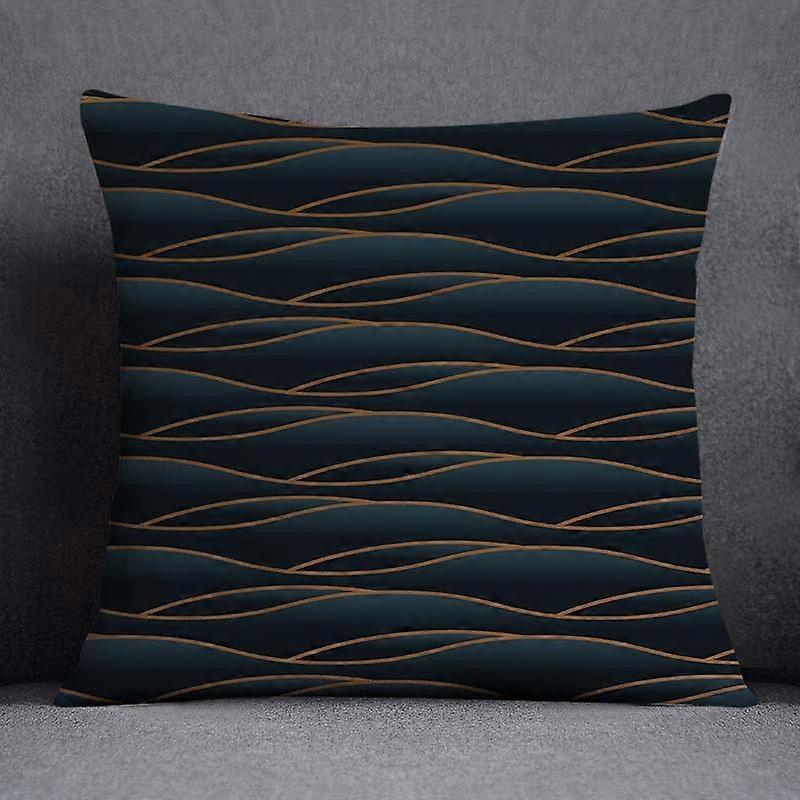 Geometric Leaves Flowers and Plants Series Pattern Home Decoration Pillowcase Square Pillowcase Home
