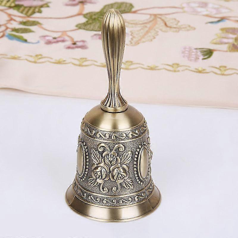 antik hand klocka ring klocka mässing bröllop klockor tempel klocka