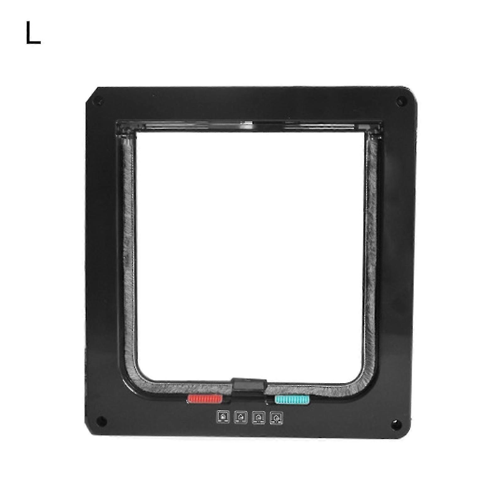 1 Set Dog Flap Door 4 Switch Modes Waterproof Abs Intelligent Dog Cat Flap Door For Home